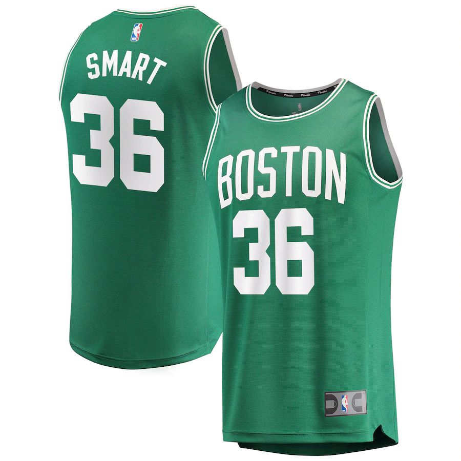 Men Boston Celtics #36 Marcus Smart Fanatics Branded Green Fast Break Replica Player NBA Jersey->boston celtics->NBA Jersey